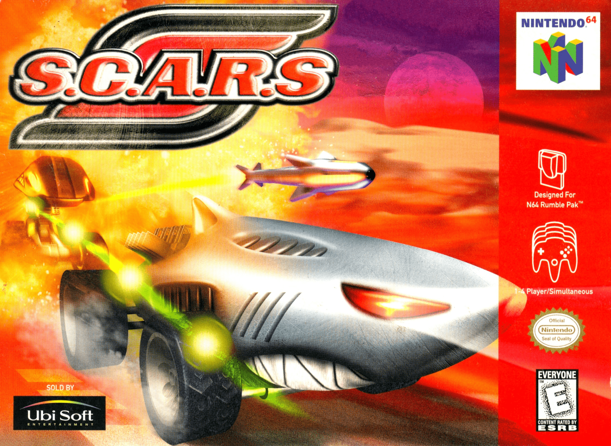 SCARS box art for Nintendo 64